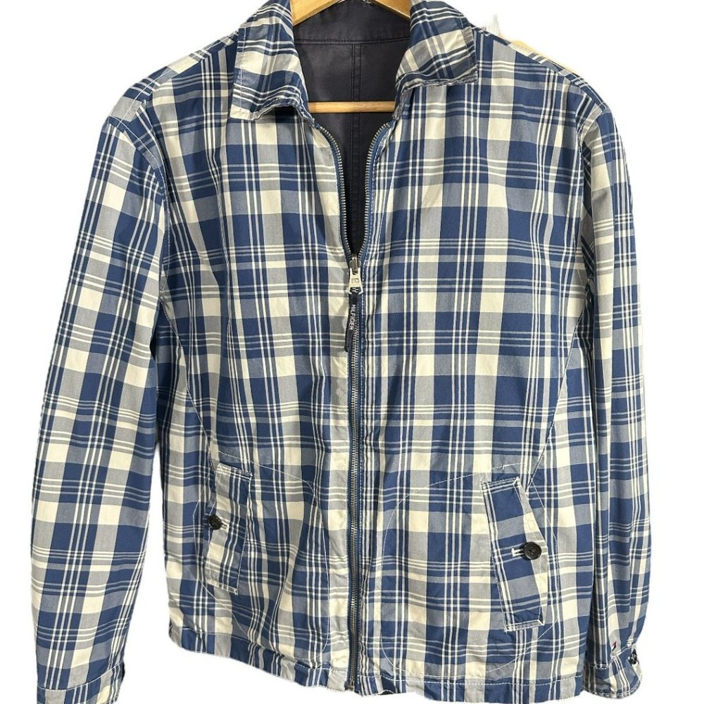 MEN’S TOMMY HILFIGER CHECKERED JACKET (REVERSIBLE) (SZ SM)